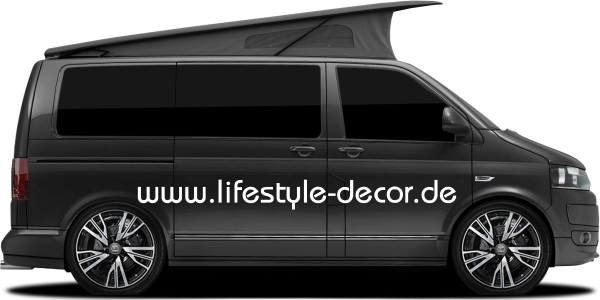 Preview: Autoaufkleber Wunschtext 18 | Set für beide Fahrzeugseiten