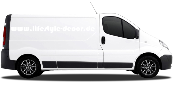 Preview: Autoaufkleber Wunschtext 19 | Set für beide Fahrzeugseiten