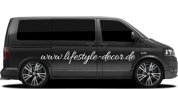 Autoaufkleber Wunschtext 4 | Set für beide Fahrzeugseiten