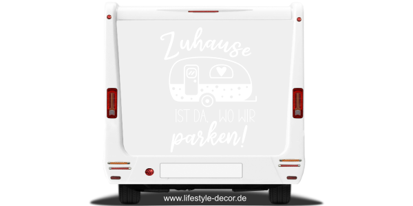 Preview: Autoaufkleber Zuhause ist Preview: Autoaufkleber Zuhause ist
