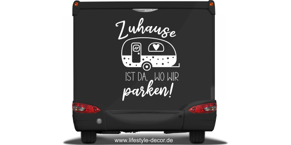 Preview: Autoaufkleber Zuhause ist Preview: Autoaufkleber Zuhause ist