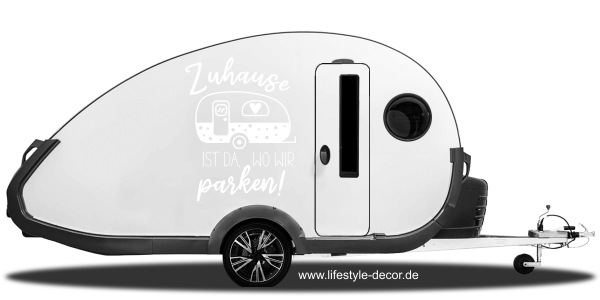 Preview: Autoaufkleber Zuhause ist Preview: Autoaufkleber Zuhause ist