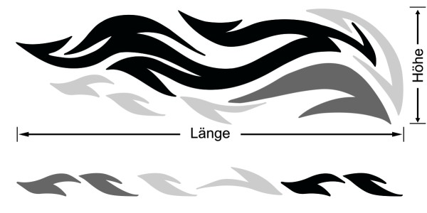 Preview: Autoaufkleber Brushdesign