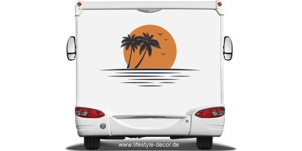 Preview: Autoaufkleber Sonnenuntergang am Meer Preview: Autoaufkleber Sonnenuntergang am Meer