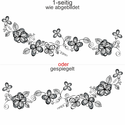 Preview: Autoaufkleber Buntes Ornament mit Blumen
