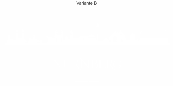 Autoaufkleber Skyline Nürnberg
