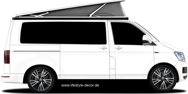 Preview: Autosticker Motocross Preview: Autosticker Motocross auf hellem Van - Ansicht Farbauswahl