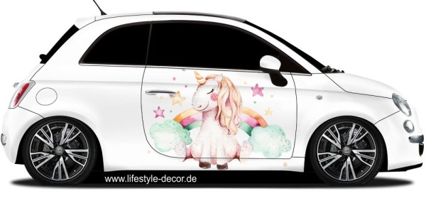 Preview: Autoaufkleber Niedliches Einhorn Preview: Autoaufkleber Niedliches Einhorn