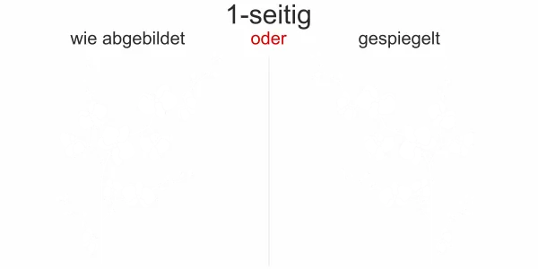 Autosticker Orchidee - Ansicht Ausrichtung und Farbauswahl