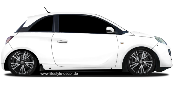 Preview: Autoaufkleber Schmetterling Ranke Preview: Autoaufkleber Schmetterling Ranke auf hellem PKW - Ansicht Farbauswahl