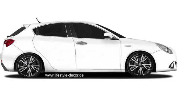 Autoaufkleber Skyline Berlin auf hellem PKW - Ansicht Farbauswahl