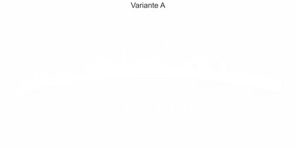 Autoaufkleber Skyline Nürnberg