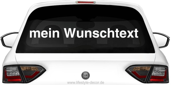 Autoaufkleber Wunschtext | 26