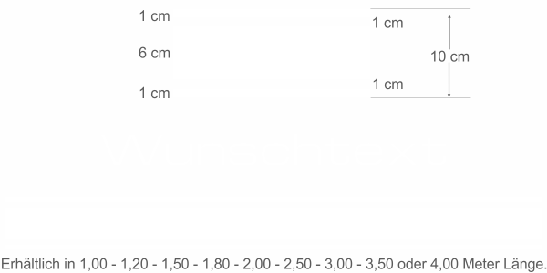 Preview: Autotattoo 24/10 cm mit Wunschtext