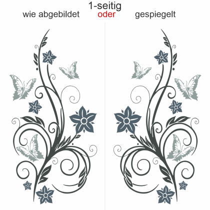 Preview: Autoaufkleber Ornament Schmetterlingzauber