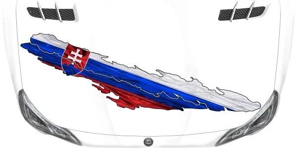 Autotattoo die Fahne der Slowakei