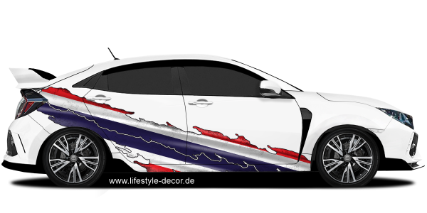 Preview: Autoaufkleber die Flagge Thailands Preview: Autoaufkleber die Flagge Thailands