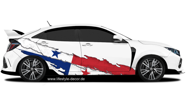 Preview: Autoaufkleber Fahne von Panama Preview: Autoaufkleber Fahne von Panama