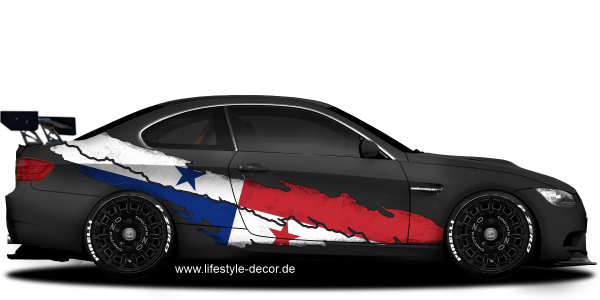 Preview: Autoaufkleber Fahne von Panama Preview: Autoaufkleber Fahne von Panama