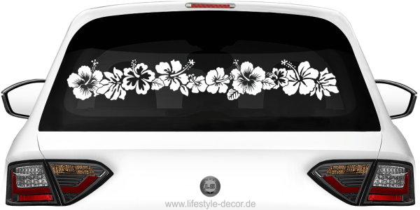 Preview: Autoaufkleber Hibiskus Ranke Preview: Autoaufkleber Hibiskus Ranke
