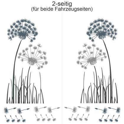 Autoaufkleber Bunte Pusteblume