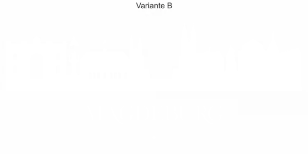 Autoaufkleber Skyline Magdeburg