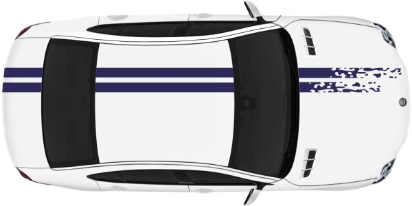 2er Motorhaube Auto Aufkleber Streifen Dekor Sticker Tuning Racing  Viperstreifen