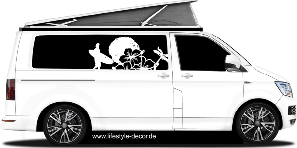 Preview: Autoaufkleber Surfing Beach Preview: Autoaufkleber Surfing Beach