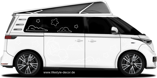 Preview: Autoaufkleber Teddybär Schlafmütze