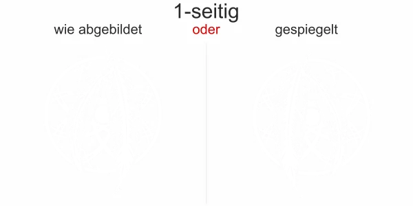 Autoaufkleber mit Traumfänger - Ansicht Ausrichtung und Farbauswahl