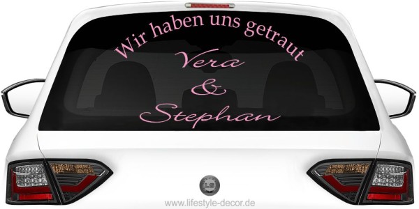 Preview: Autotattoo Wir haben uns getraut - Name