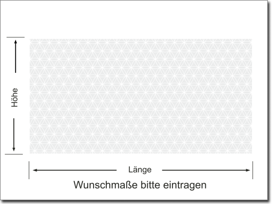 Preview: Sichtschutzdekor Musselinglas Blume des Lebens 5 cm - bedruckt