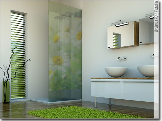 Preview: Glasbild Margeriten