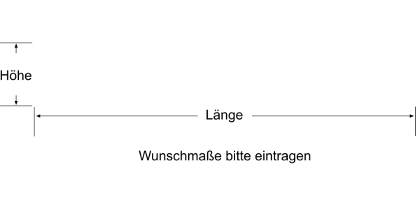 Preview: Bordüre mit Schmetterlingen