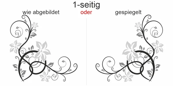 Bunter Auto Aufkleber Stilvolles Ornament - Ansicht Ausrichtung