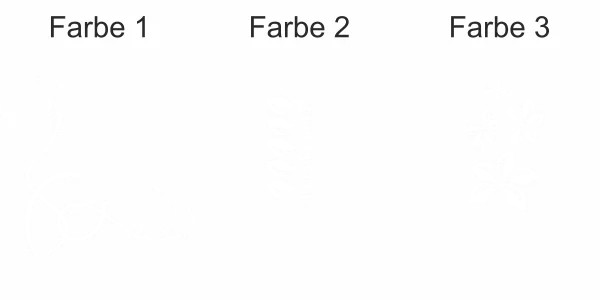 Bunter Auto Aufkleber Stilvolles Ornament - Ansicht Farbauswahl