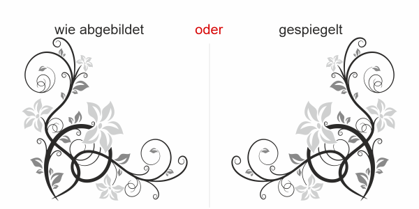 Preview: Bunter Wandsticker Stilvolles Ornament