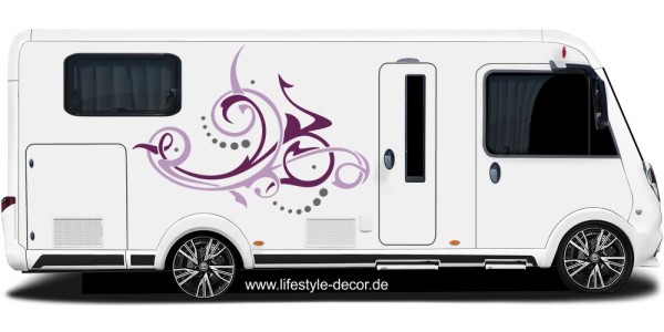 Preview: Buntes Autotattoo Modern-Art 01