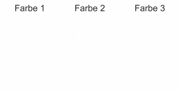 Möbeltattoo mit Schmetterlingsdekor - Ansicht Farbauswahl