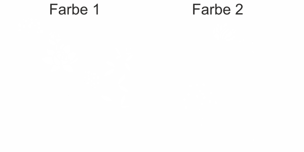 Buntes Wandtattoo mit Blumenwiese - Ansicht Farbauswahl