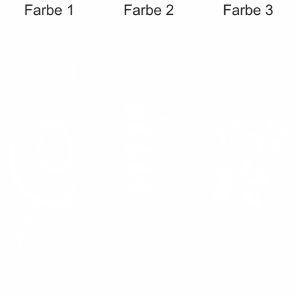 Preview: Buntes Wandtattoo Stilvolles Ornament 2 - Ansicht Farbauswahl