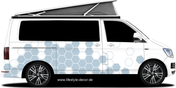 Preview: Camper Aufkleber Polygondekor Preview: Camper Aufkleber Polygondekor