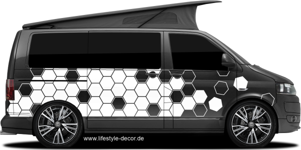 Preview: Camper Aufkleber Polygondekor Preview: Camper Aufkleber Polygondekor
