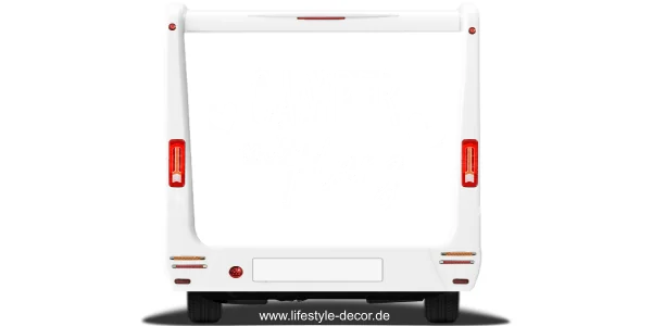 Camper mit Herz Aufkleber