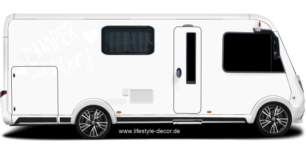 Preview: Camper mit Herz Aufkleber Preview: Camper mit Herz Aufkleber