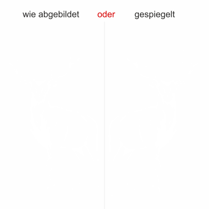 Preview: Außenwandaufkleber Hirsch