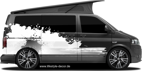 Preview: Camperaufkleber Klecks Design Preview: Camperaufkleber Klecks Design