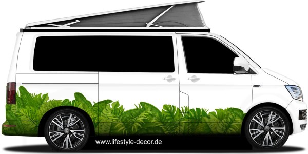 Preview: Camper Dekor Monstera Dschungel Preview: Camper Dekor Monstera Dschungel
