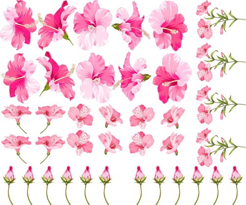 Preview: Camperdecor Hibiskus Blütenset Preview: Camperdecor Hibiskus Blütenset