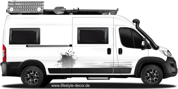 Preview: Camperaufkleber Klecks Design Preview: Camperaufkleber Klecks Design
